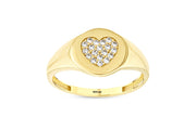 14ct Love Muhru Heart Gold Ring