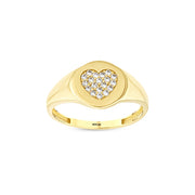 14ct Love Muhru Heart Gold Ring