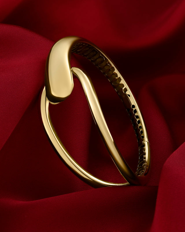 14ct Virginia Design Cuff Gold Bracelet