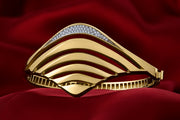 14ct Fjord Design Cuff Gold Bracelet