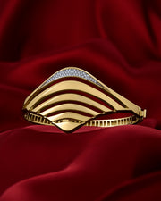 14ct Fjord Design Cuff Gold Bracelet