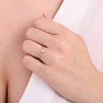 Load image into Gallery viewer, 0.10 Karat Heart Detail Besties Solitaire Diamond Ring
