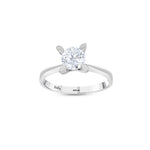 Load image into Gallery viewer, 0.90 Karat Heart Detail Besties Solitaire Diamond Ring