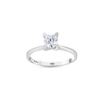 Load image into Gallery viewer, 0.60 Karat Heart Detail Besties Solitaire Diamond Ring
