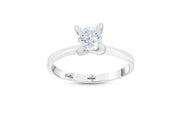 0.50 Karat Heart Detail Besties Solitaire Diamond Ring