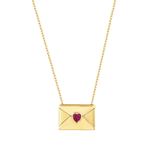 14ct Envelope-I Nisa Gold Necklace