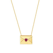 14ct Envelope-I Nisa Gold Necklace