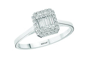 0.23 Karat Baguette Diamond Ring