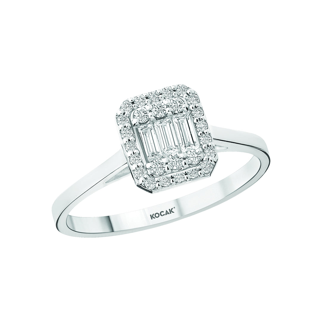 0.23 Karat Baguette Diamond Ring