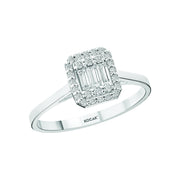 0.23 Karat Baguette Diamond Ring