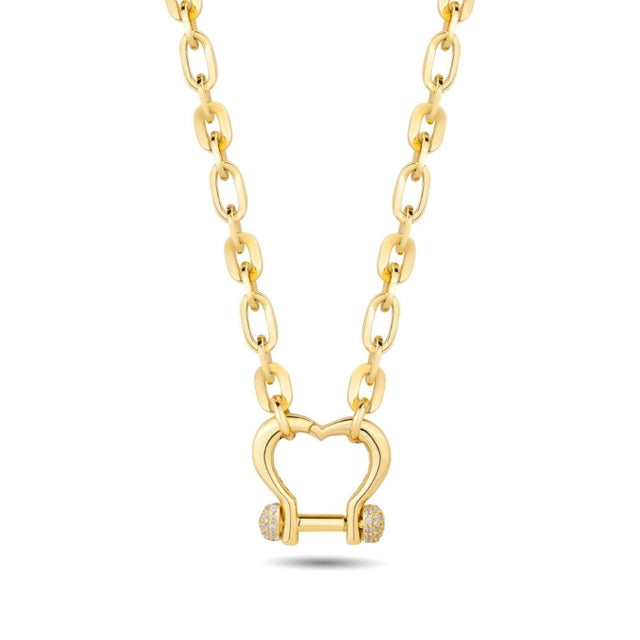 14ct Festie Heart Design Gold Necklace