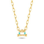 Load image into Gallery viewer, 14ct Festie Mavi Design Gold Necklace