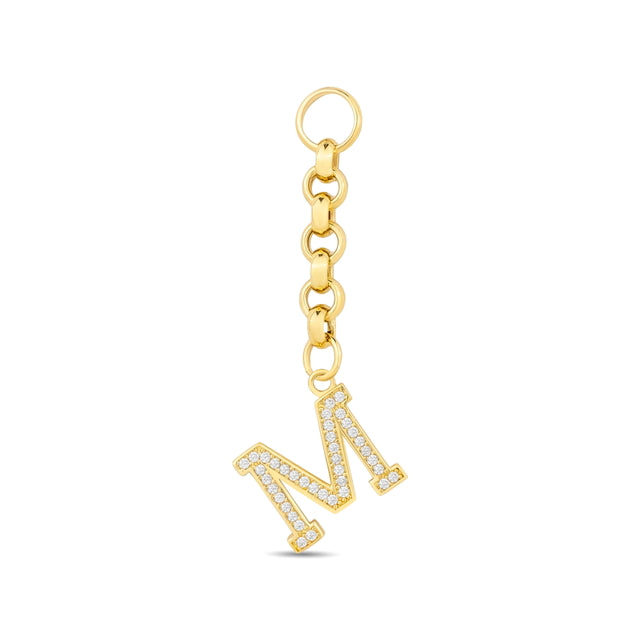 14ct Festie Letter Design Gold Charm Pendant (Chain Not Included)