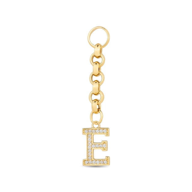 14ct Festie Letter Design Gold Charm Pendant (Chain Not Included)