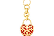 14ct Festie Red Heart Design Gold Charm Pendant (Chain Not Included)