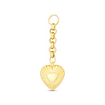 Load image into Gallery viewer, 14ct Festie Sparkle Heart Design Gold Charm Pendant (Chain Not Included)