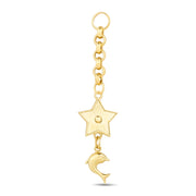 14ct Festie Star Fish Design Gold Charm Pendant (Chain Not Included)