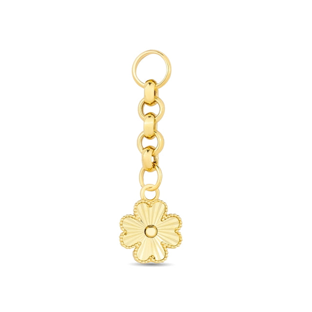 14ct Festie Parla Design Clover Gold Charm Pendant (Chain Not Included)