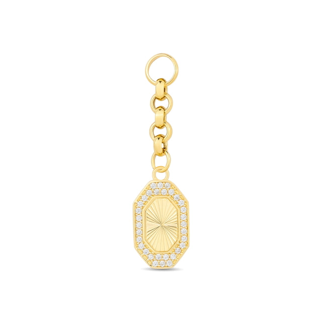 14ct Festie Parla Design Gold Charm Pendant (Chain Not Included)