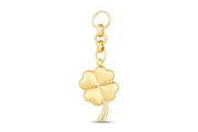 14ct Festie Luck Clover Design Gold Charm Pendant (Chain Not Included)