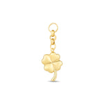 Load image into Gallery viewer, 14ct Festie Luck Clover Design Gold Charm Pendant (Chain Not Included)