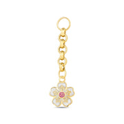 14ct Festie Magnolia Design Gold Charm Pendant (Chain Not Included)