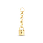 Load image into Gallery viewer, 14ct Festie Lock Design Gold Charm Pendant (Chain Not Included)
