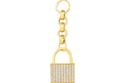 14ct Festie Stone Set Design Handbag Gold Charm Pendant (Chain Not Included)