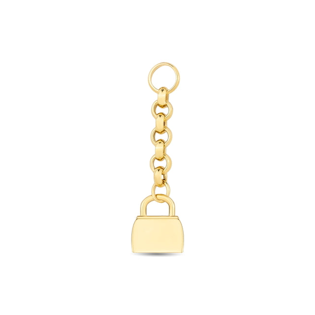 14ct Festie Handbag Design Gold Charm Pendant (Chain Not Included)