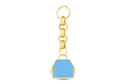 14ct Festie Blue Design Gold Charm Pendant (Chain Not Included)