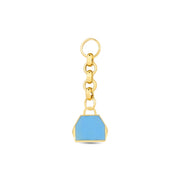 14ct Festie Blue Design Gold Charm Pendant (Chain Not Included)