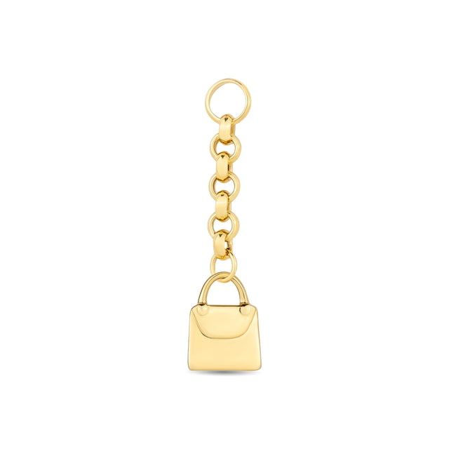 14ct Festie Mini Handbag Design Gold Charm Pendant (Chain Not Included)