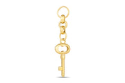14ct Festie Key Design Gold Charm Pendant (Chain Not Included)