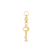 14ct Festie Key Design Gold Charm Pendant (Chain Not Included)