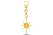 14ct Festie North Star Design Gold Charm Pendant (Chain Not Included)
