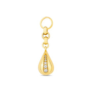14ct Festie Drop Design Gold Charm Pendant (Chain Not Included)