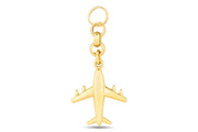 14ct Festie Ucak Design Gold Charm Pendant (Chain Not Included)