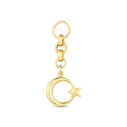 14ct Festie Ay Yildiz Design Gold Charm Pendant (Chain Not Included)