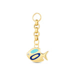 Load image into Gallery viewer, 14ct Festie Fish Design Gold Charm Pendant (Chain Not Included)