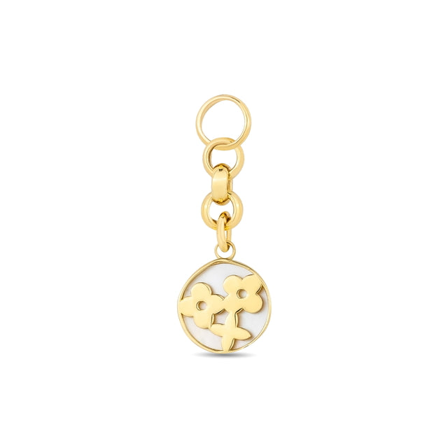 14ct Festie Cicekler Design Gold Charm Pendant (Chain Not Included)