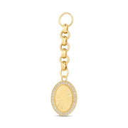 14ct Festie Stone Set Design Parla Gold Charm Pendant (Chain Not Included)