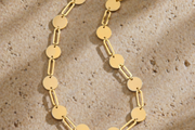 14ct Paperclip Design Gold Bracelet