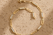 14ct Stone Set Design Gold Bracelet