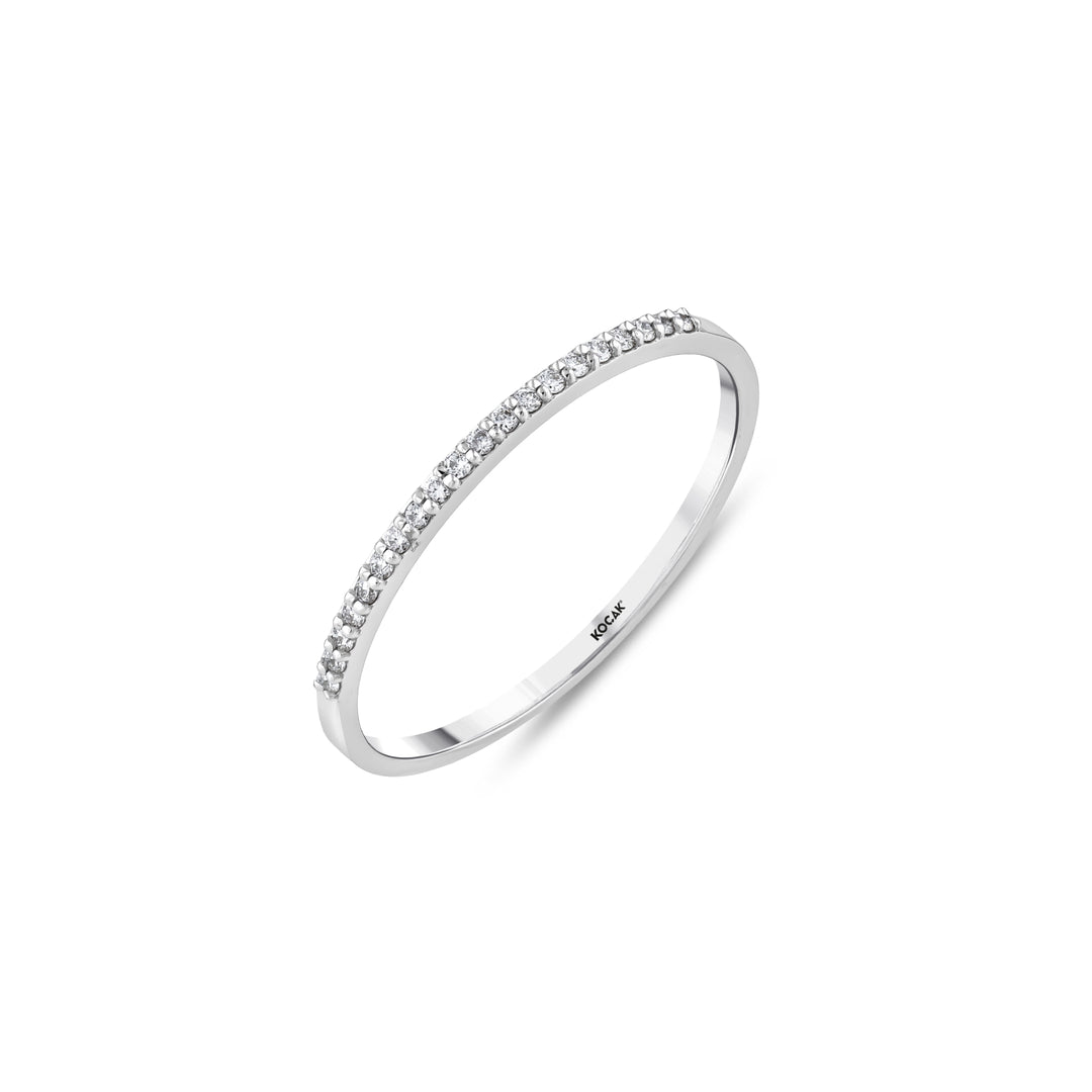 0.07 Karat Half Eternity Diamond Ring