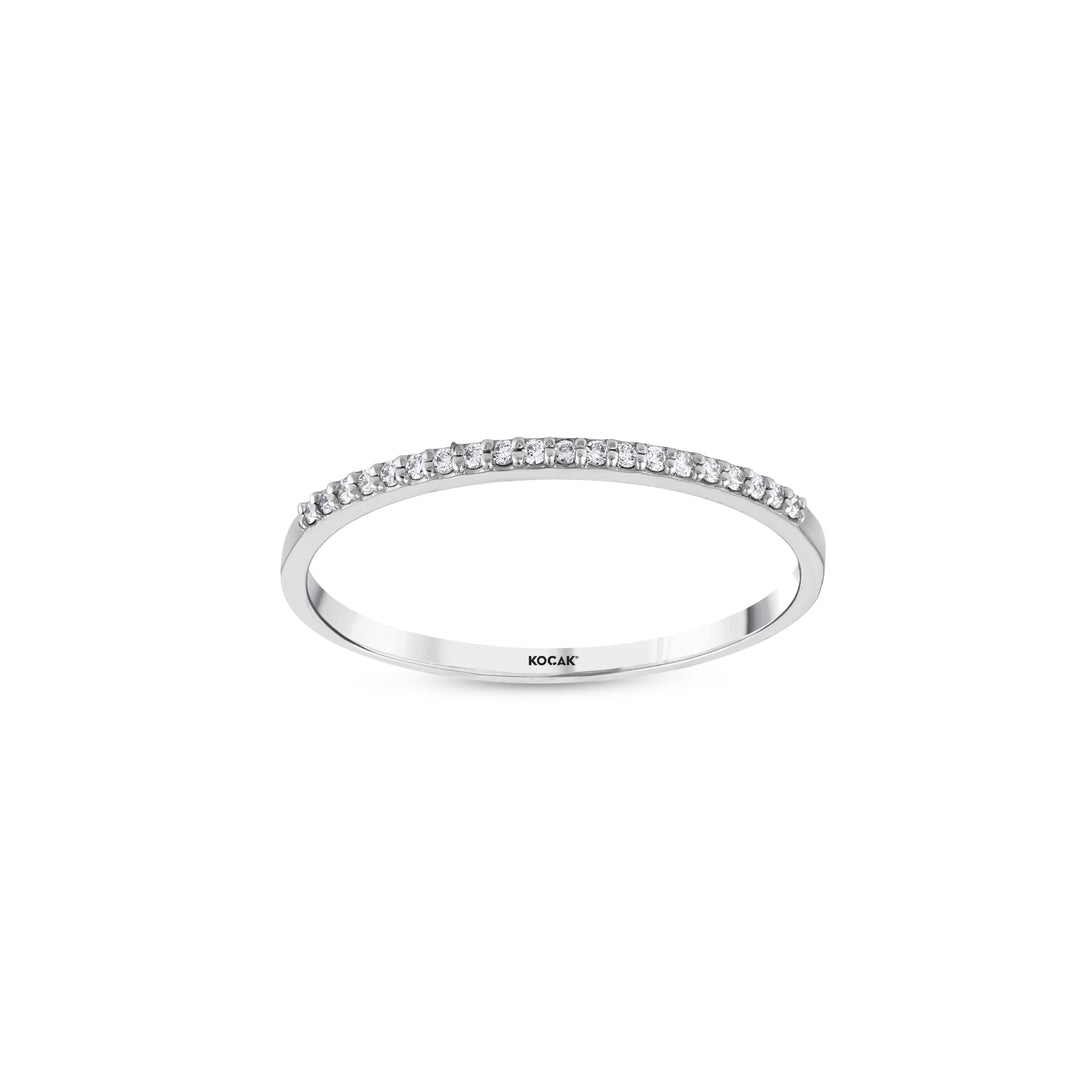 0.07 Karat Half Eternity Diamond Ring