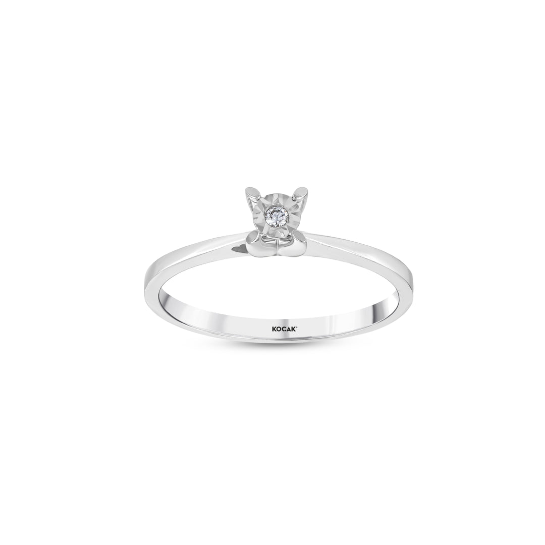 0.01 Karat Solitaire Diamond Ring
