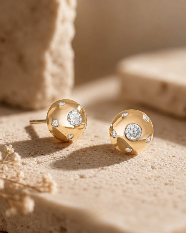 14ct Fancy Design Gold Earrings