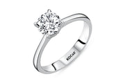 1.00 Karat Solitaire Diamond Ring