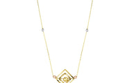 14ct Frame Design Gold Necklace
