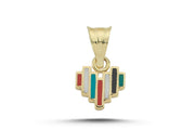 14ct Mineli Design Heart Gold Pendant (Chain Not Included)